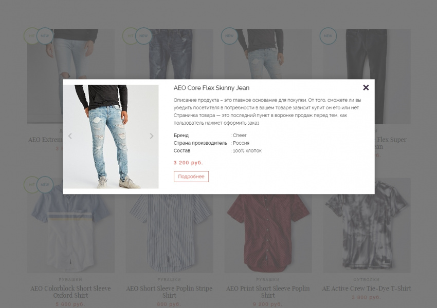 Интернет-магазин одежды и аксессуаров Lodio от разработчика «lodio»