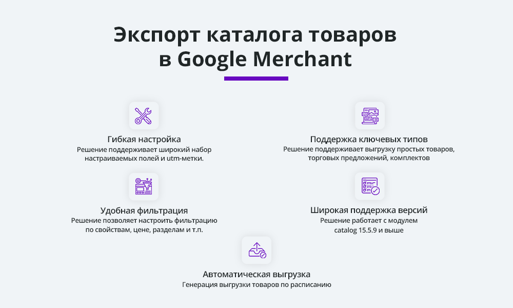 «Экспорт каталога товаров в Google Merchant и Facebook (автоматическая выгрузка)» от разработчика «Голубев Артур»